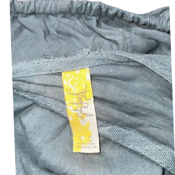 Free People Emma Embroidered Swing Dress in Misty Green Size: L - Picture 7 of 7